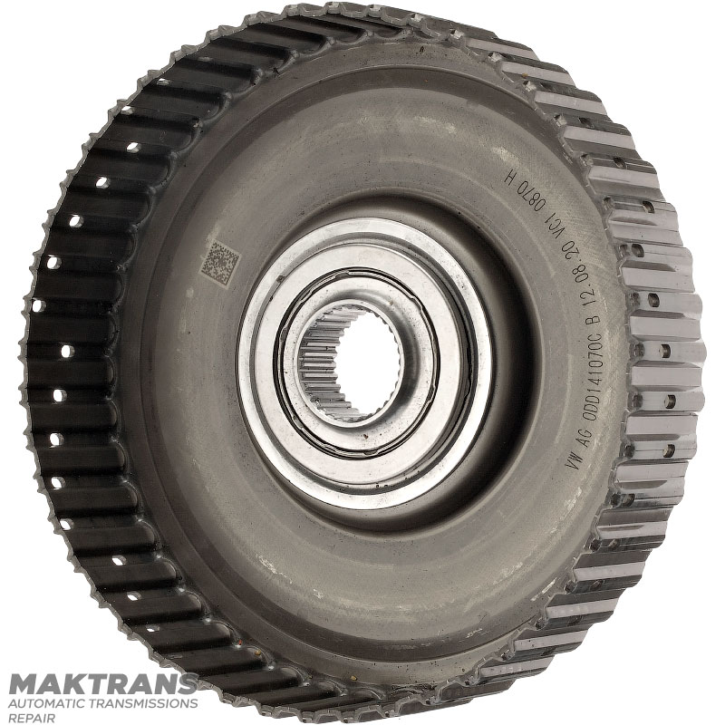 Piasta K1 sprzęgła VAG eHybrid 0DD DQ400 — 0DD141107C, wysokość 38,70 mm, średnica zewnętrzna 163,50 mm, 32 wypusty