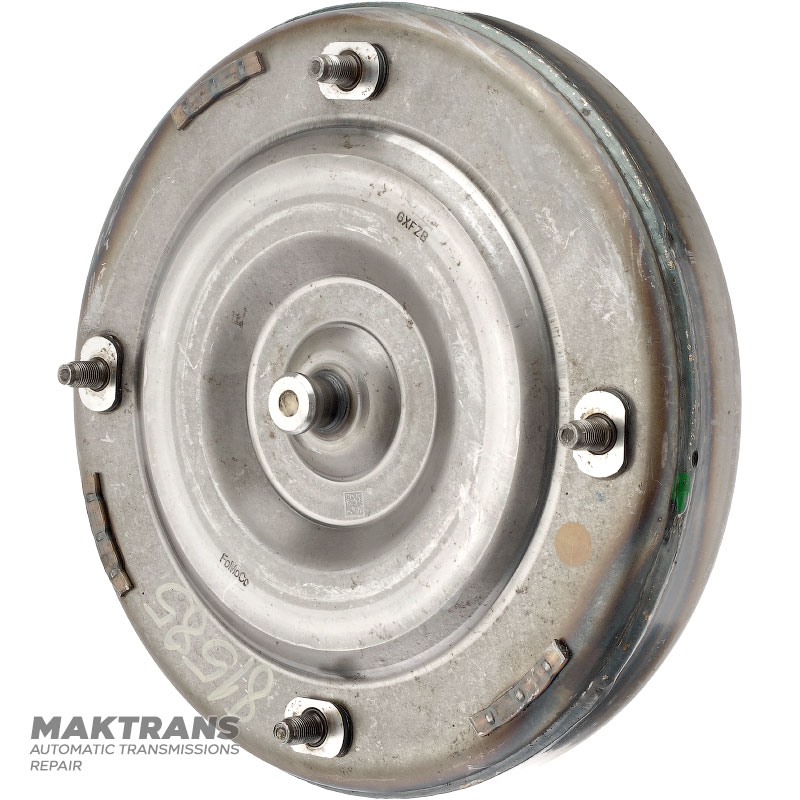 Przekładnia hydrokinetyczna (używana, nietestowana) FORD 8F35 - oznaczenie K na obudowie, oznaczenie GFXZB, JM5P KD, wysokość pilota 28 mm (Ø zewn. 20,90 mm)