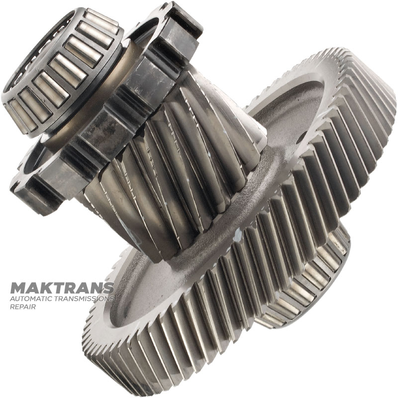 Wał pośredni mechanizmu różnicowego FORD 6F50N, 6F55N — 17 zębów (5 zębów, średnica zewnętrzna 71,45 mm), 68 zębów (średnica zewnętrzna 164,40 mm, szerokość 26,75 mm)