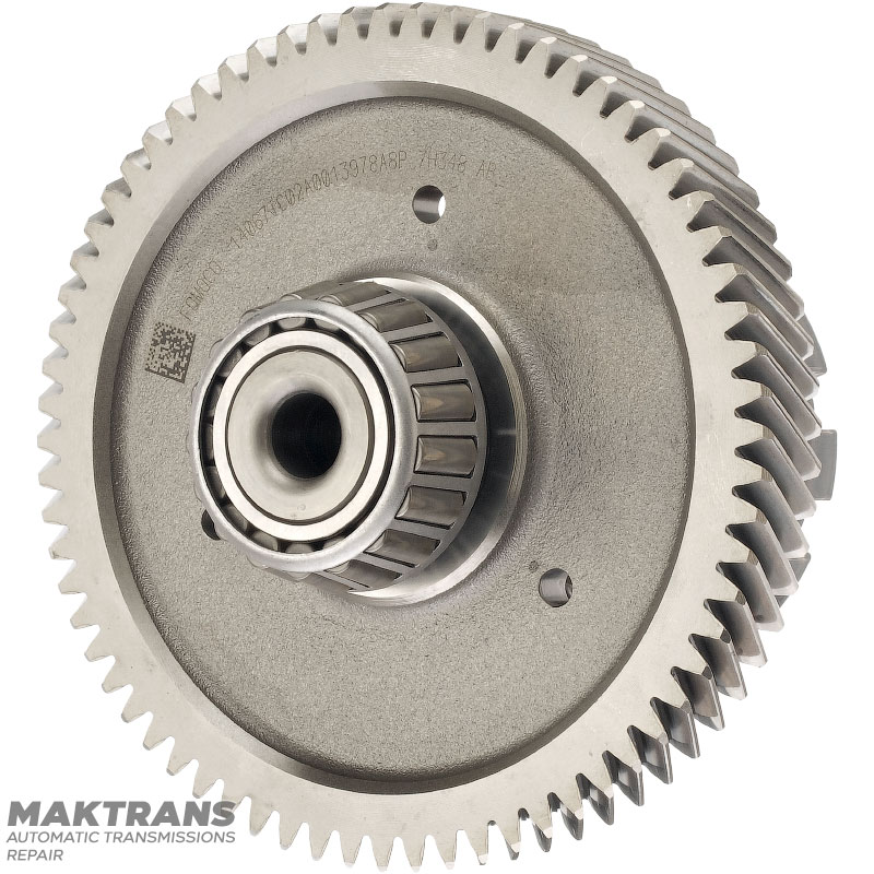 Wał pośredni mechanizmu różnicowego FORD 6F50N, 6F55N — 21 zębów (1 ząb, średnica zewnętrzna 85,90 mm), 68 zębów (średnica zewnętrzna 164,35 mm, szerokość 22,15 mm)