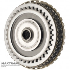 Wał wejściowy, bęben sprzęgła Overdrive VAG 09H, AQ451 (skrzynia biegów 8-biegowa) - całkowita długość wału 142 mm, 23 wypusty (Ø zewn. 23,40 mm), 5 tarcz ciernych