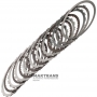 Zestaw tarcz stalowych i ciernych B1 Hamulec wsteczny RE5R05A 3166295X00 - 7 tarcz ciernych (40 zębów), całkowita grubość zestawu 31,60 mm, grubość tarczy stalowej 2 mm