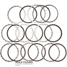 Zestaw tarcz stalowych i ciernych B1 Hamulec wsteczny RE5R05A 3166295X00 - 7 tarcz ciernych (40 zębów), całkowita grubość zestawu 31,60 mm, grubość tarczy stalowej 2 mm