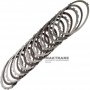 Zestaw tarcz stalowych i ciernych B1 Hamulec wsteczny RE5R05A 3166295X00 - 7 tarcz ciernych (50 zębów), całkowita grubość zestawu 32,20 mm, grubość tarczy stalowej 2 mm