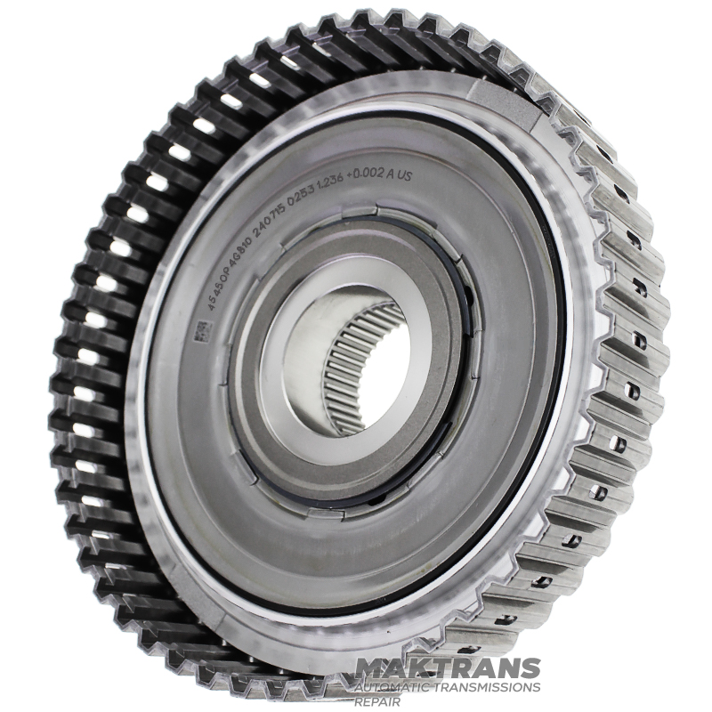 Sprzęgło bębnowe z dolnym napędem JEEP A8F30 — 45450P4G810, 45454P4G810 wysokość całkowita 63 mm, (puste bez tarczy, wysokość od tłoka do pierścienia ustalającego 20 mm (dla 5 tarcz ciernych)