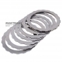 Komplet felg stalowych FORWARD Clutch FORD 4R44E, 4R55E, 5R44E, 5R55E, A4LD - 6 felg stalowych (grubość 1,65 mm, średnica wewnętrzna 96,40 mm, 19 zębów), 1 tarcza podporowa (grubość 5,05 mm, średnica wewnętrzna 96,40 mm, 19 zębów)