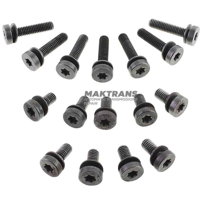 Zestaw śrub mocujących pompę oleju do TOYOTA/LEXUS U660E, U660F, U760E - 9014860068, 9014860067 (w zestawie 16 śrub)