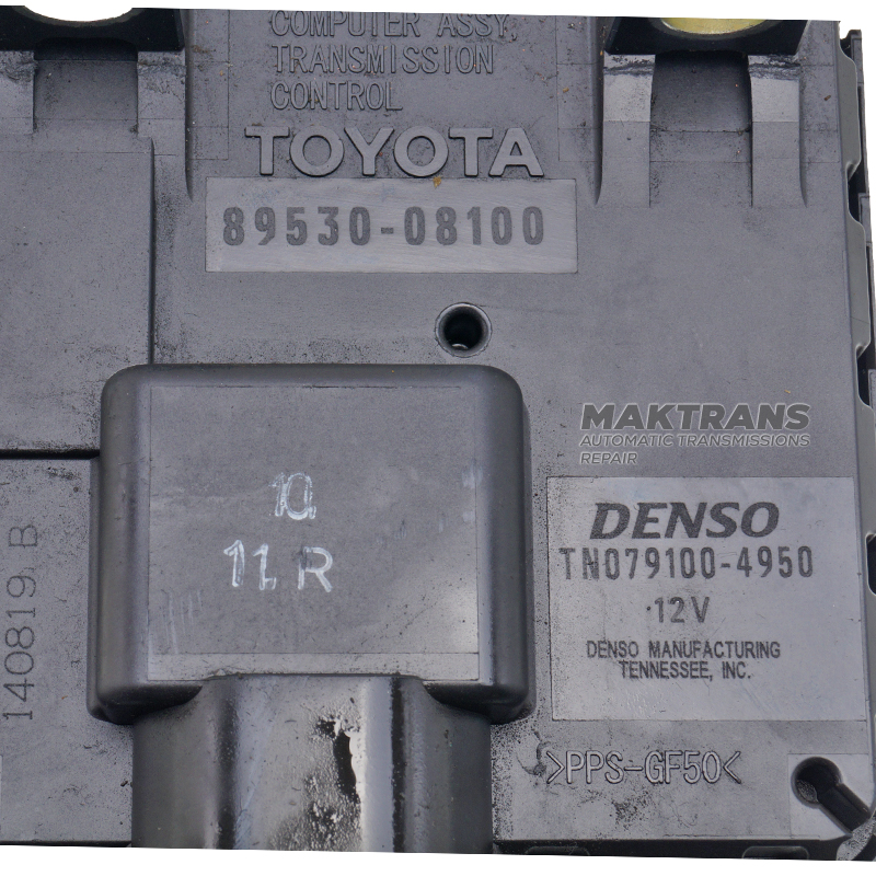 Jednostka sterująca elektroniczna TCM U660, U760 — 89530-08100, DENSO TN07100-4950, Sienna GSL35L, (2GRFE) 3500CC 24-ZAWOROWY DOHC EFI (2010-2016)