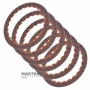 Komplet tarcz ciernych FORD 6F50, 6F55 / GM 6T70E, 6T75E - 6 tarcz w komplecie (121 x 1,6 x 24T), 24264339, DT4Z-7B164-A, 7T4Z-7B164-A