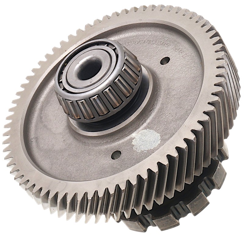 Wał pośredni mechanizmu różnicowego FORD 6F50N, 6F55N, 8F57 — 19 zębów (4 nacięcia, średnica zewnętrzna 78,55 mm), 68 zębów (średnica zewnętrzna 164,40 mm, szerokość 26,65 mm), AA5P-7H348-CC