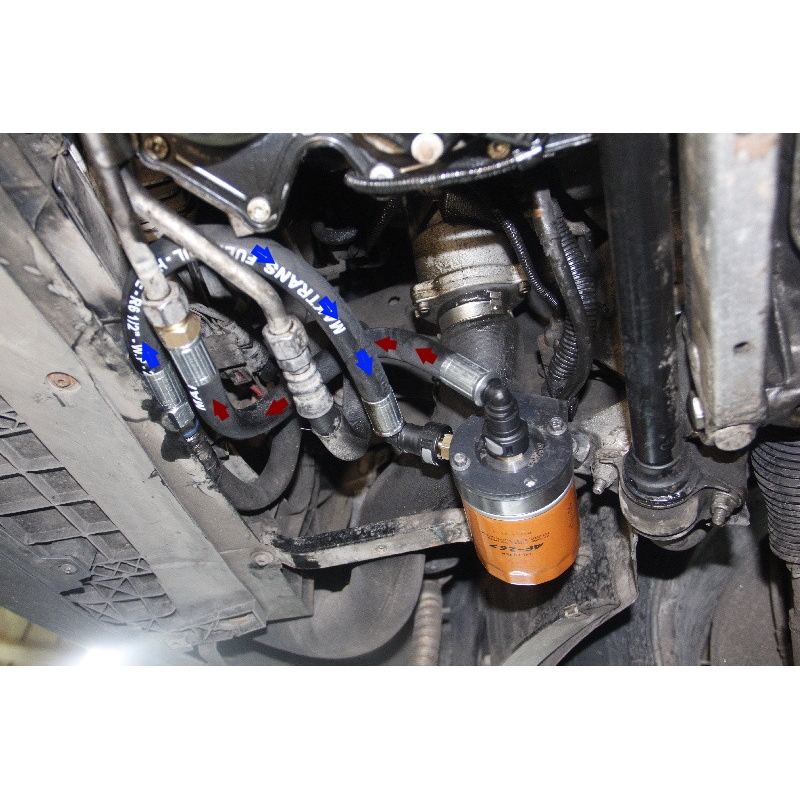 Dodatkowy zestaw filtracyjny montowany na okres docierania po naprawie ASB, sprzęgła hydrokinetycznego, sterownika hydraulicznego AUDI Q5 Box model DL501 0B5